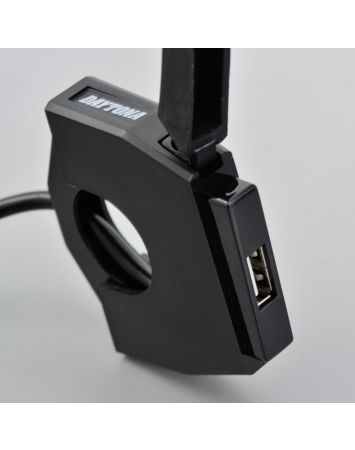 Daytona USB soket "Slim" tekli, 22.2 ve 25.4 mm gidonlar için