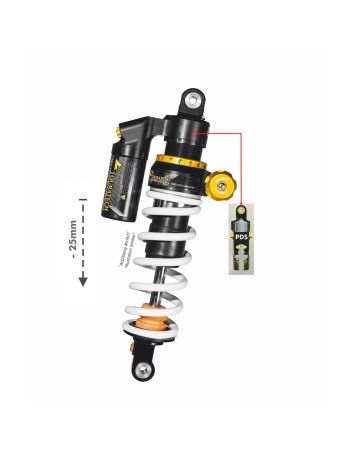Touratech Suspension Extreme arka amortisör, -25mm alçak, KTM 790/890 Adventure (2019-)