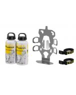 ZEGA Evo aksesuar seti (tutucu + 2 adet Touratech alüminyum 0,6 litre suluk)