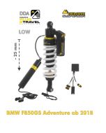 Touratech Suspension arka amortisör (-25mm), BMW F850GS Adventure (2018-) DDA / Plug & Travel