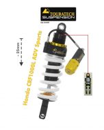 Touratech Suspension alçak amortisör (-25 mm) Honda CRF1000L Adventure Sports Tip Explore HP/PDS