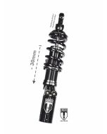 BLACK-T Stage3 arka amortisör (-30mm alçak), Indian FTR 1200 / FTR 1200 S (2019-2021)