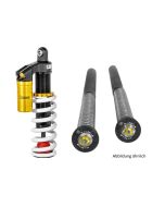 Touratech Suspension ön & arka set, +25mm, Yamaha Tenere 700 Extreme2 arka amortisör + Extreme ön kartuş