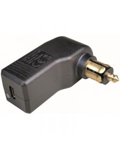 Açılı USB-C standart fiş, 12-24V / 5V, maks. 3A, Motosiklet soketi için