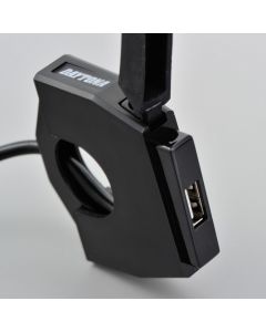 Daytona USB soket "Slim" tekli, 22.2 ve 25.4 mm gidonlar için