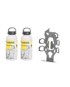 ZEGA Pro2 çift suluk taşıyıcı & Touratech alüminyum 0.6 litre 2x suluk