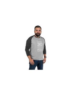 Uzun kollu T-shirt "30 Years" erkek, gri