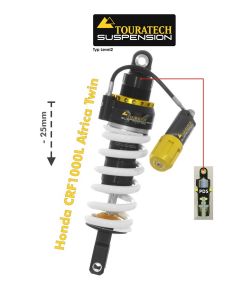 Touratech Suspension alçak amortisör (-25 mm) Honda CRF1000L Africa Twin MY ≥ 2018 Tip Explore HP/PDS