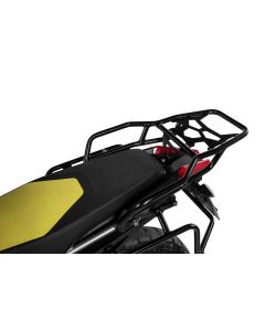 Zega arka çanta taşıyıcı, paslanmaz çelik, siyah, Aprilia Tuareg 660