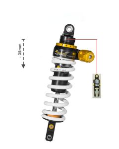 Touratech Suspension arka amortisör, alçak (-35mm), Yamaha 700 Tenere (2019-) Tip: Level2